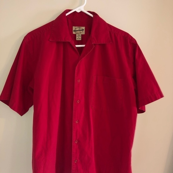 Wearguard red short sleeve shirt size medium cotton & polyester pocket on front - Picture 5 of 11